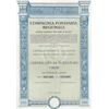 Compagnia Fondiaria Regionale, Milano 1928, 5 azioni, Specimen
